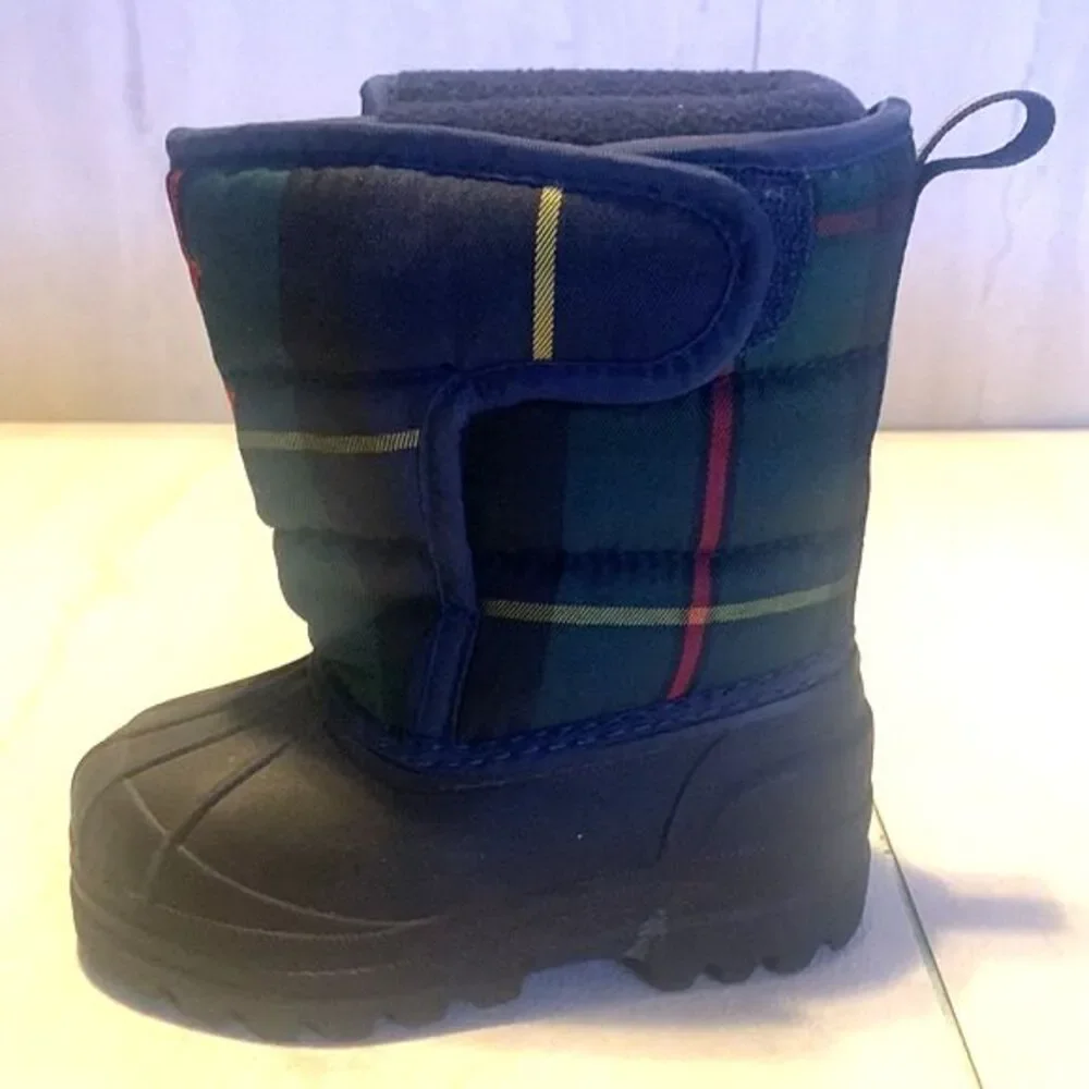 Polo Ralph Lauren Snow Boots Baby Size 5 Pull On Insulated Pony Logo Winter